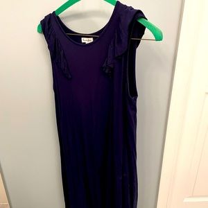 love, Fire Flowing Blue Dress